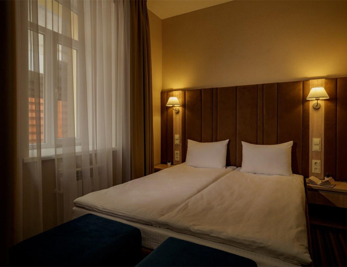 Номер стандарт с 1 двуспальной кроватью - Отель «Бридж» Смоленск