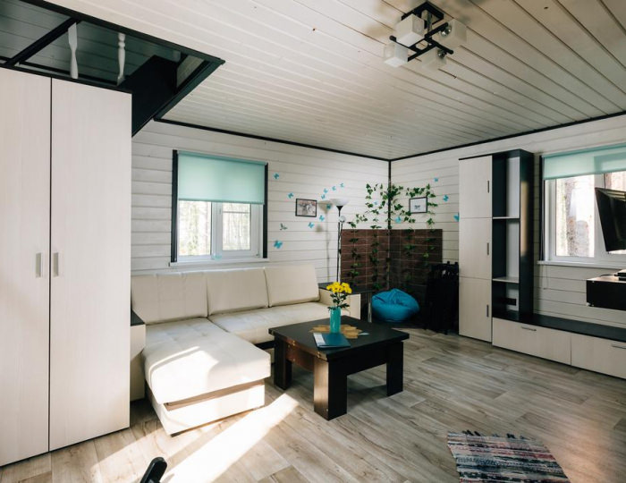 Коттедж 4-местный Ласточка - База отдыха «Северное сияние» Курмойла