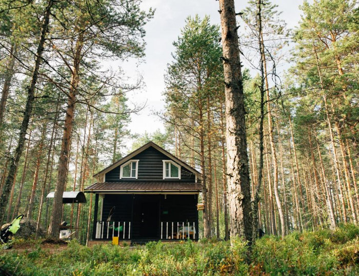 Коттедж 6-местный Карельская береза - База отдыха «Северное сияние» Курмойла