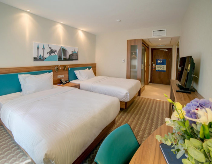 Номер стандарт с 2 односпальными кроватями - Отель Hampton by Hilton Ufa / Хэмптон Хилтон Уфа