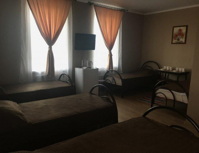 Номер стандарт с 6 односпальными кроватями - Гостевой дом «Безруковский» Безруково