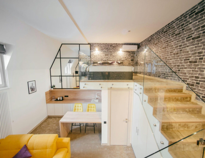 1-комнатные апартаменты студия (с завтраком) - Отель Loft-hotel / Лофт Орел