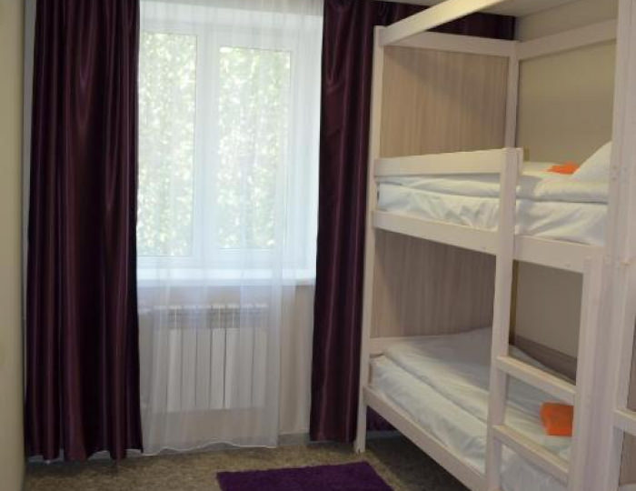 4-местный номер с 2 двухъярусными кроватями (общие удобства) - Хостел «ДОСААФ» Орел