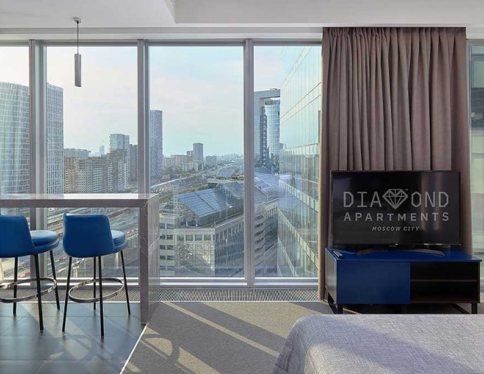 Corner Studio Apartment - Апарт-отель Diamond / Даймонд Москва