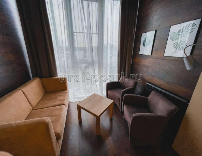 Номер люкс с 1 двуспальной кроватью (с пансионом) - Санаторий «Жемчужина Урала» Миасс