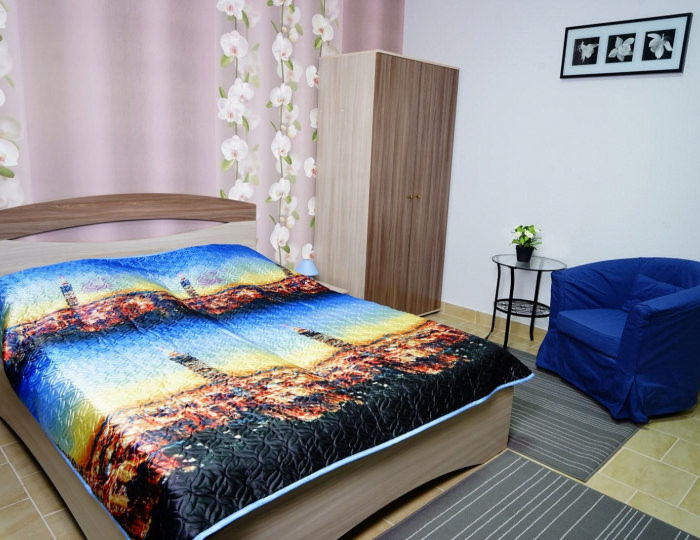 Номер стандарт с 1 двуспальной кроватью - Апартаменты «На Советской» Подольск