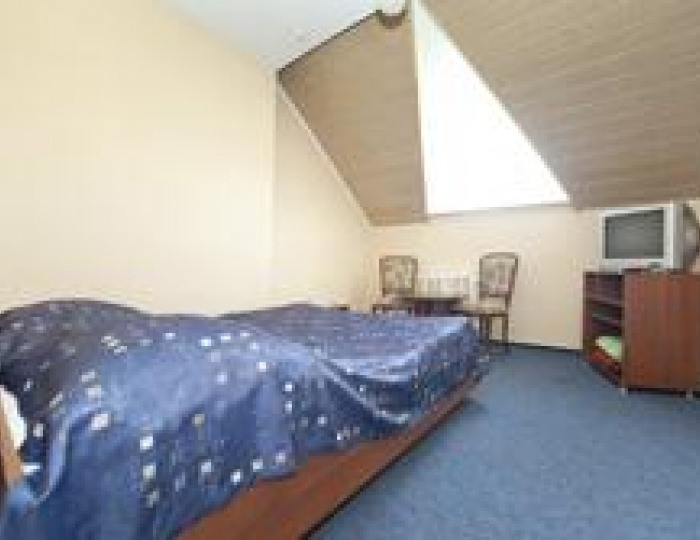 Номер стандарт с 1 двуспальной кроватью (с завтраком, мансарда) - Отель «Улыбка» Старый Оскол