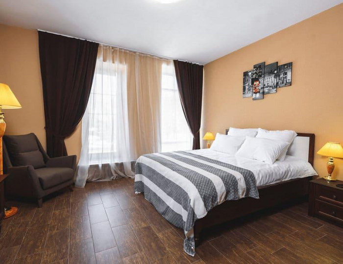 Комната комфорт с 1 двуспальной кроватью - Гостевой дом «Золотой Павлин» Серпухов