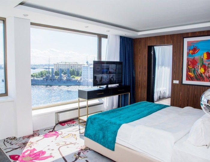 Двухкомнатный представительский люкс с видом на реку - Гостиница «Санкт-Петербург»