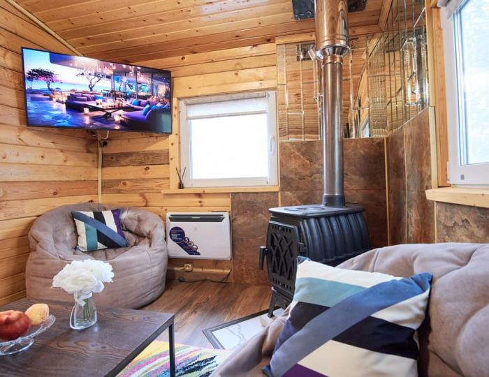 Дом Охотника с купелью на дровах - Глэмпинг «Просто Эко» Поджигородово