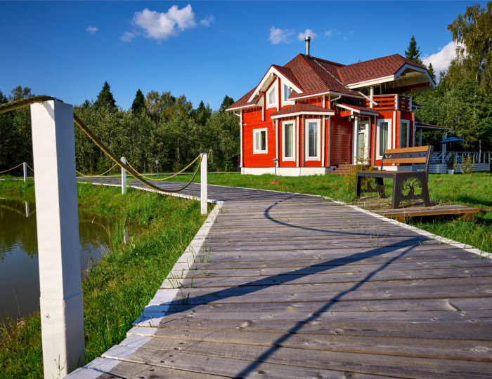 ШАЛЕ ДЕ ЛЮКС ИЗ БРУСА - Глэмпинг «Просто Эко» Поджигородово