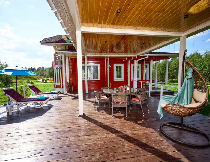 ШАЛЕ ДЕ ЛЮКС ИЗ БРУСА - Глэмпинг «Просто Эко» Поджигородово