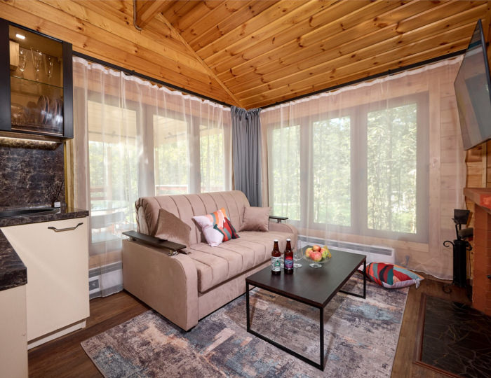 ДОМ С БАНЕЙ - Глэмпинг «Просто Эко» Поджигородово