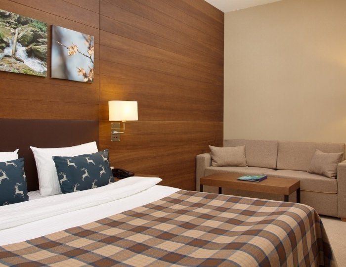 Однокомнатный номер повышенной комфортности с одной большой кроватью (с балконом) - Бальнеологический отель Rosa Springs / Роза Спрингс