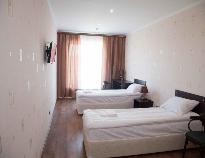 Номер стандарт с 2 односпальными кроватями (с завтраком) - Отель «Пушкинъ» Псков