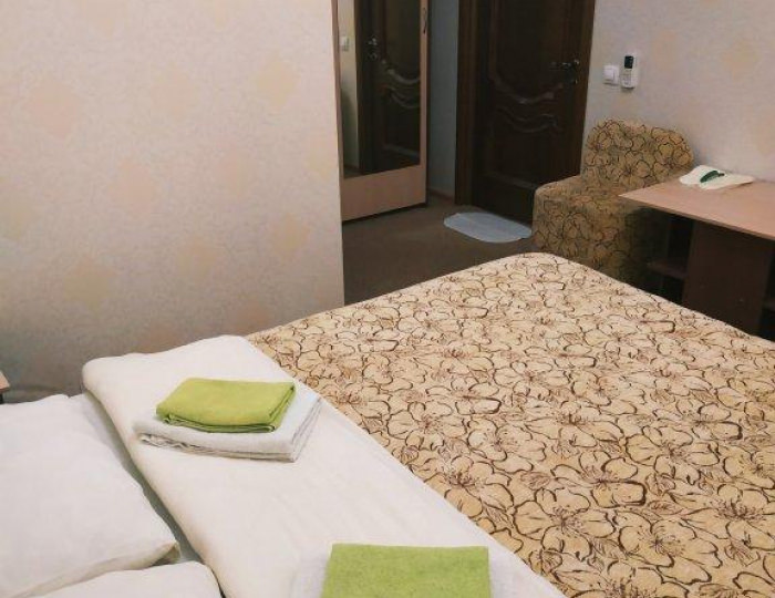 Номер эконом с 1 двуспальной кроватью (без окна) - Гостевой дом «Гармония» Псков