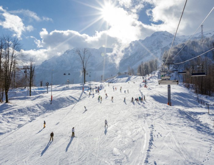 Горнолыжные трассы - Отель Tulip Inn Rosa Khutor / Тюлип Инн Роза Хутор