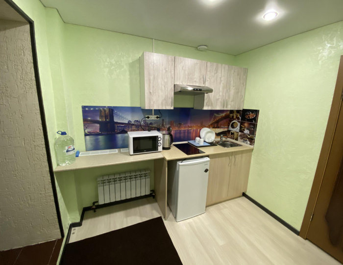 Номер студия комфорт с 1 односпальной и 1 двуспальной кроватью - Мини-отель «Заря» Коряжма