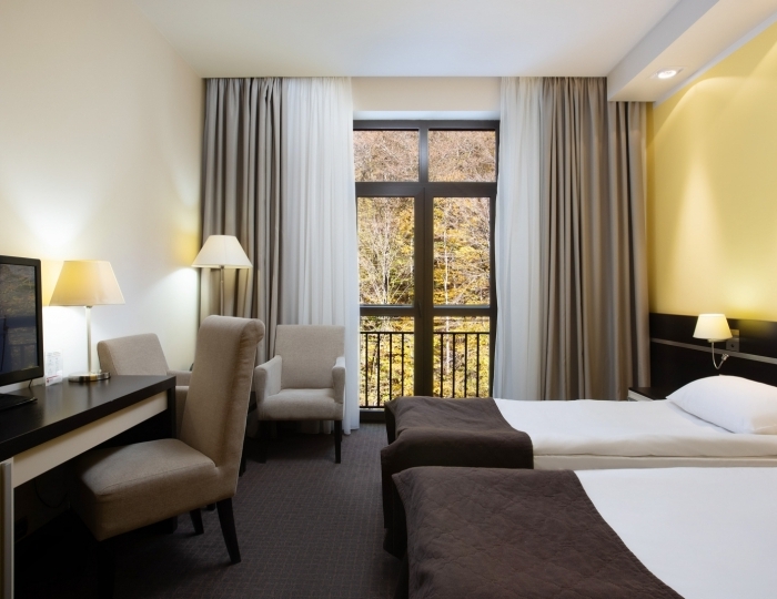 Супериор 2-местный (на лес) DBL с французским балконом - Отель Freestyle Rosa Khutor / Фристайл Роза Хутор