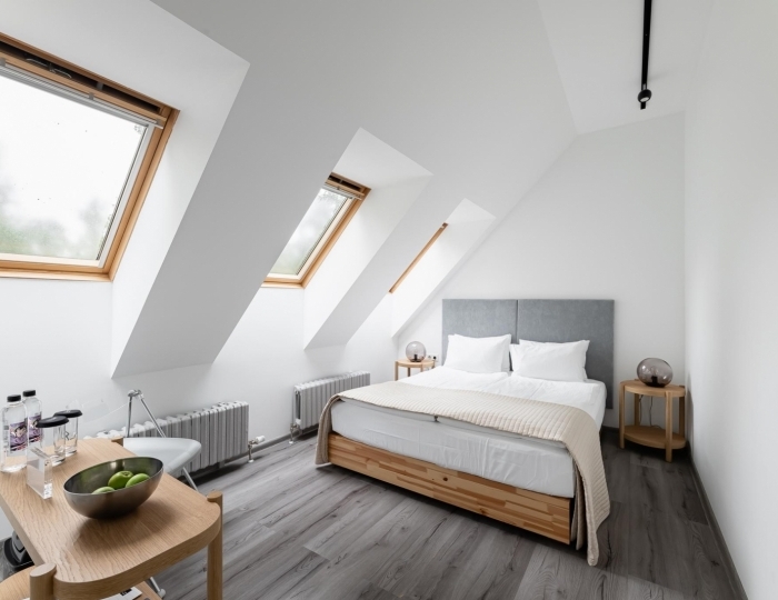 Номер стандарт комфорт с 1 двуспальной кроватью (мансарда) - Гостиница Chekhov APi / Чехов ЭйПиАй