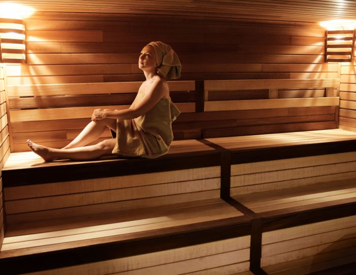 Финская сауна - Отель Green Flow / Грин Флоу