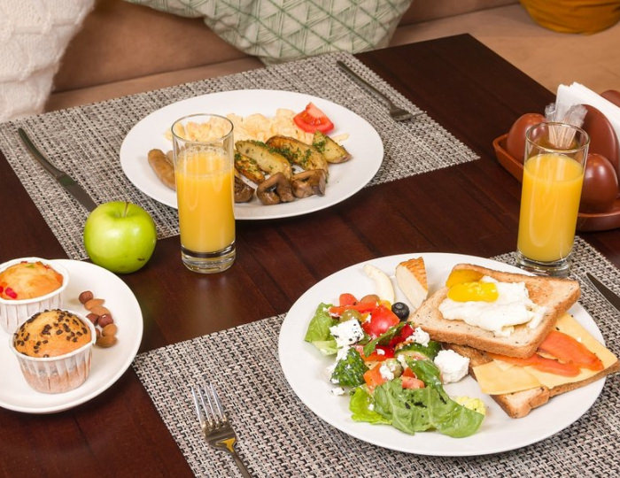 Шведский стол (завтрак) - Отель Green Flow / Грин Флоу