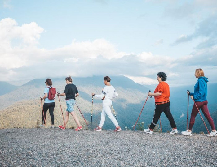 Скандинавская ходьба - Отель Green Flow / Грин Флоу