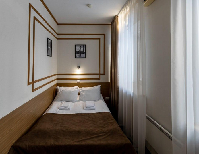 Номер эконом с 1 двуспальной кроватью - Отель «Прионежский» Петрозаводск