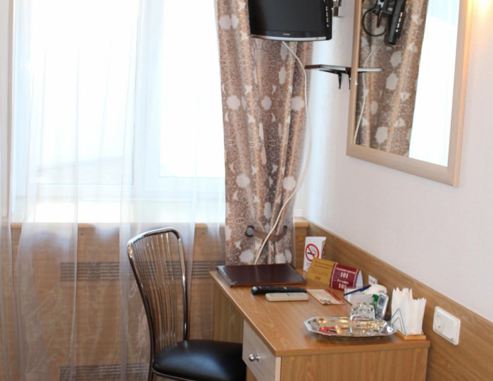 Номер эконом с 1 двуспальной кроватью - Отель «Прионежский» Петрозаводск