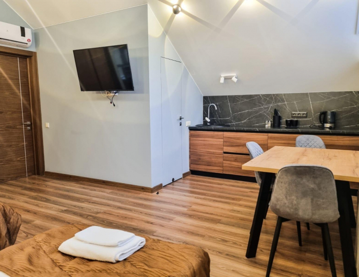 Апартаменты студия с 2 односпальными кроватями - Отель «Премиум Апарт» Щелково