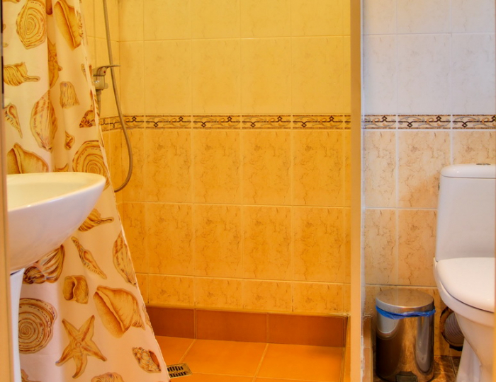 Улучшенный 3-местный 1-комнатный выход к морю - Гостиница «Хижина Робинзона» Феодосия