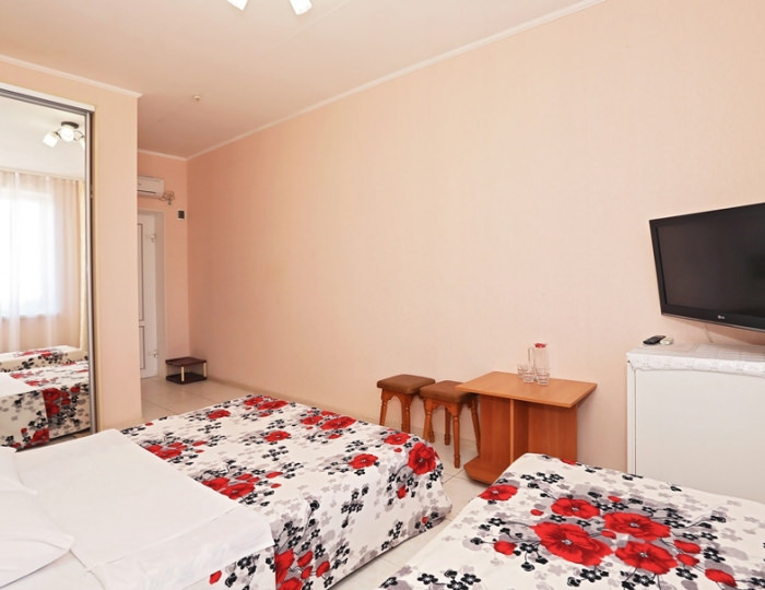 Улучшенный 3-местный 1-комнатный - Отель «Экватор» Береговое