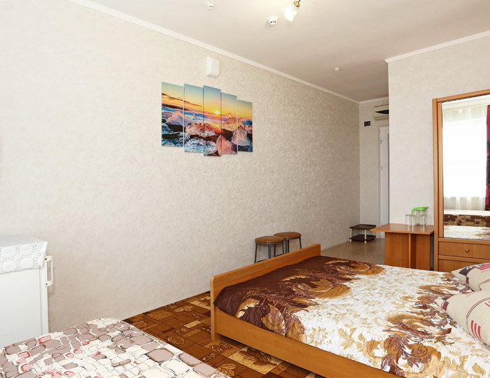 Улучшенный 3-местный 1-комнатный - Отель «Экватор» Береговое