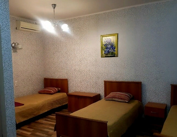 Номер эконом с 3 односпальными кроватями - Отель «Авеню» Астрахань